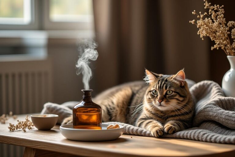 Comment calmer les chaleurs d’un chat avec de l’huile essentielle ?